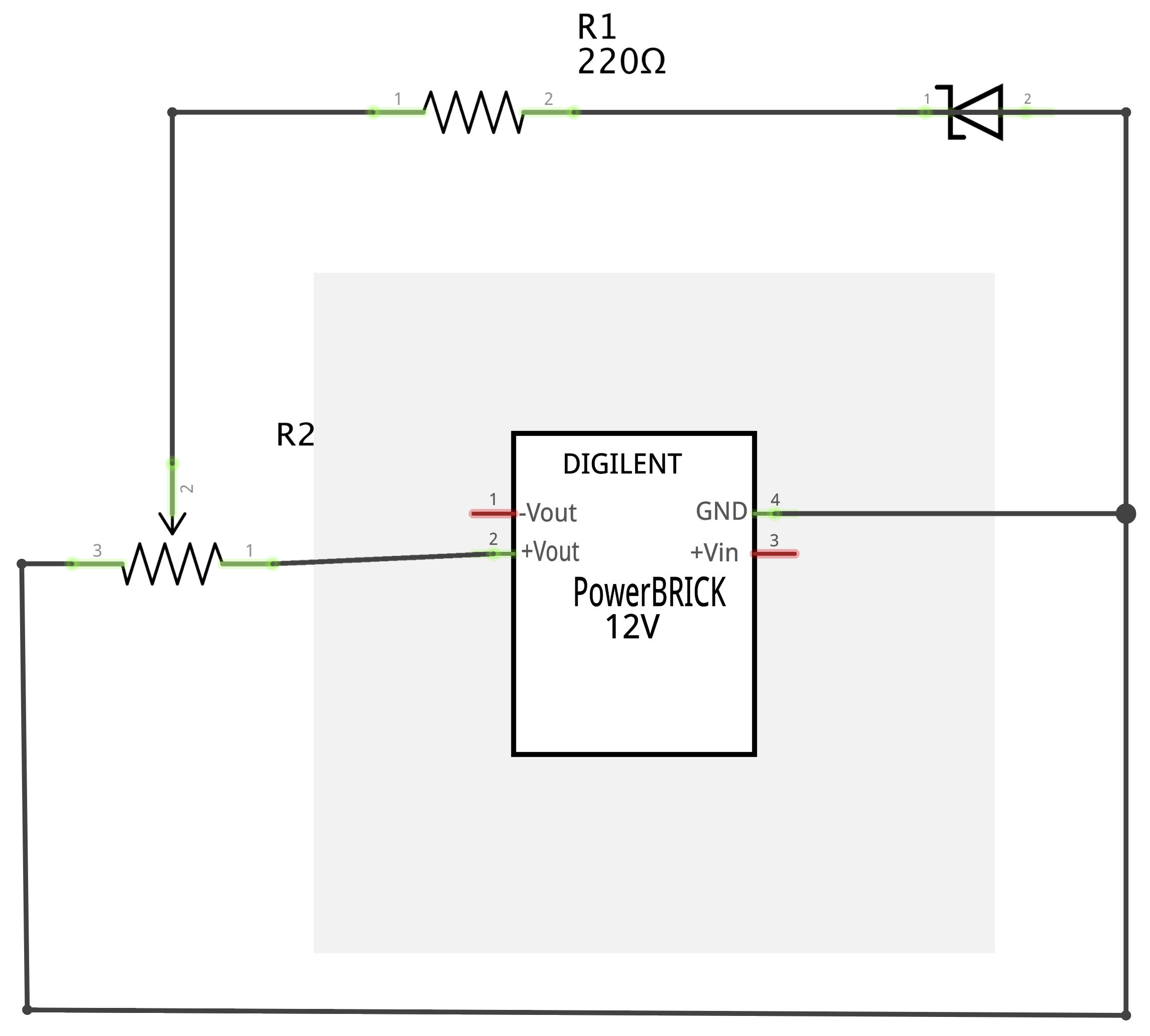 Zener circuit schematic