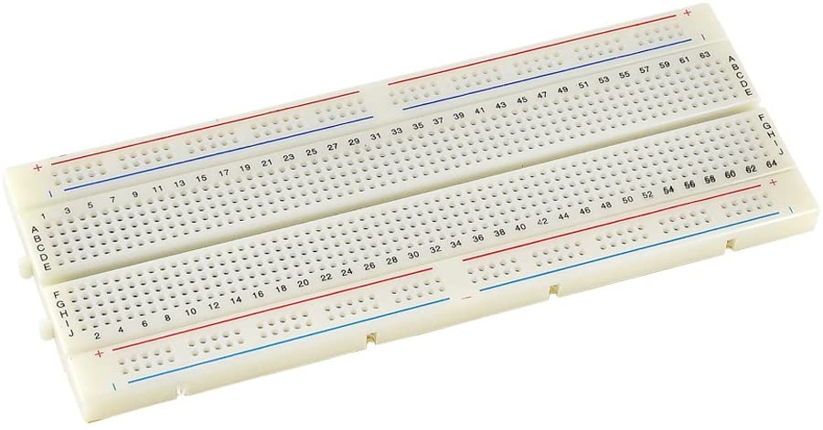 Breadboard with gap in the bus strips