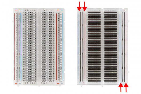 peeled back breadboard